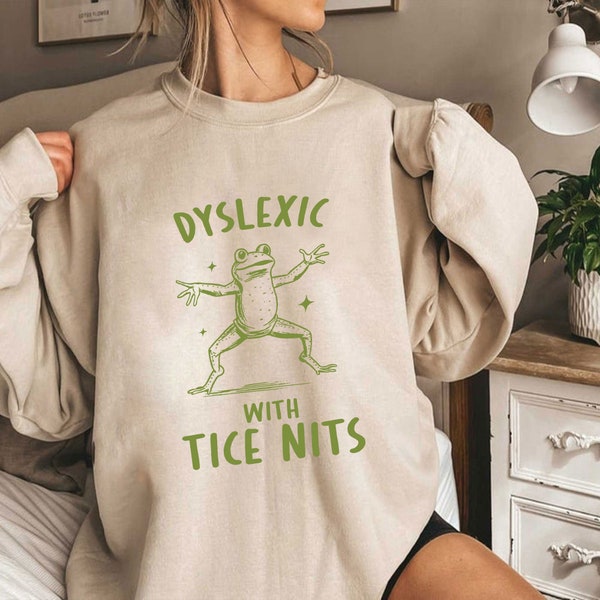 T-shirt pour dyslexique, lenteurs, dyslexie drôle, t-shirt grenouille