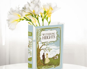 Wuthering Heights Ceramic Acrylic Book Vase