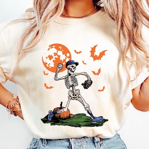 Halloween Baseball Drip Shirt , Boys Baseball Gifts, Baseball T-shirts, Custom Sports Clothing, Baseball Team Gifts, Youth Sports Shirts