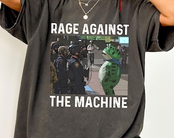 Portland Frog Protest Shirt, Rage Against the Machine Shirt - Etsy