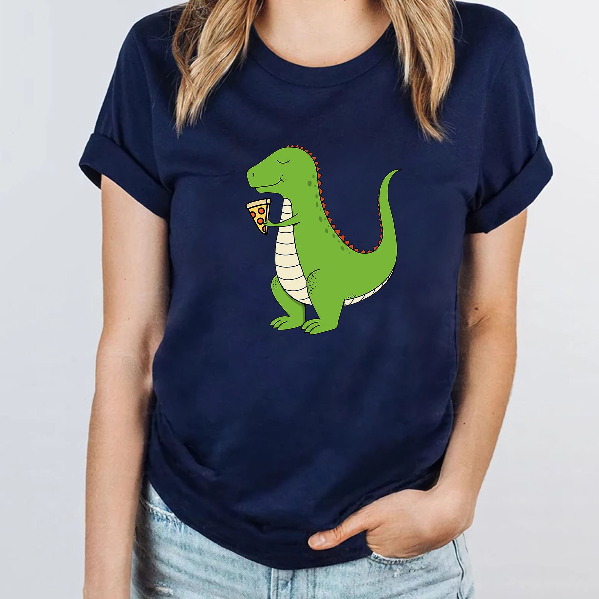 Pizza Dino Shirt Cute Dinosaur Shirt 