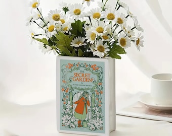 The Secret Garden Ceramic Book Vase