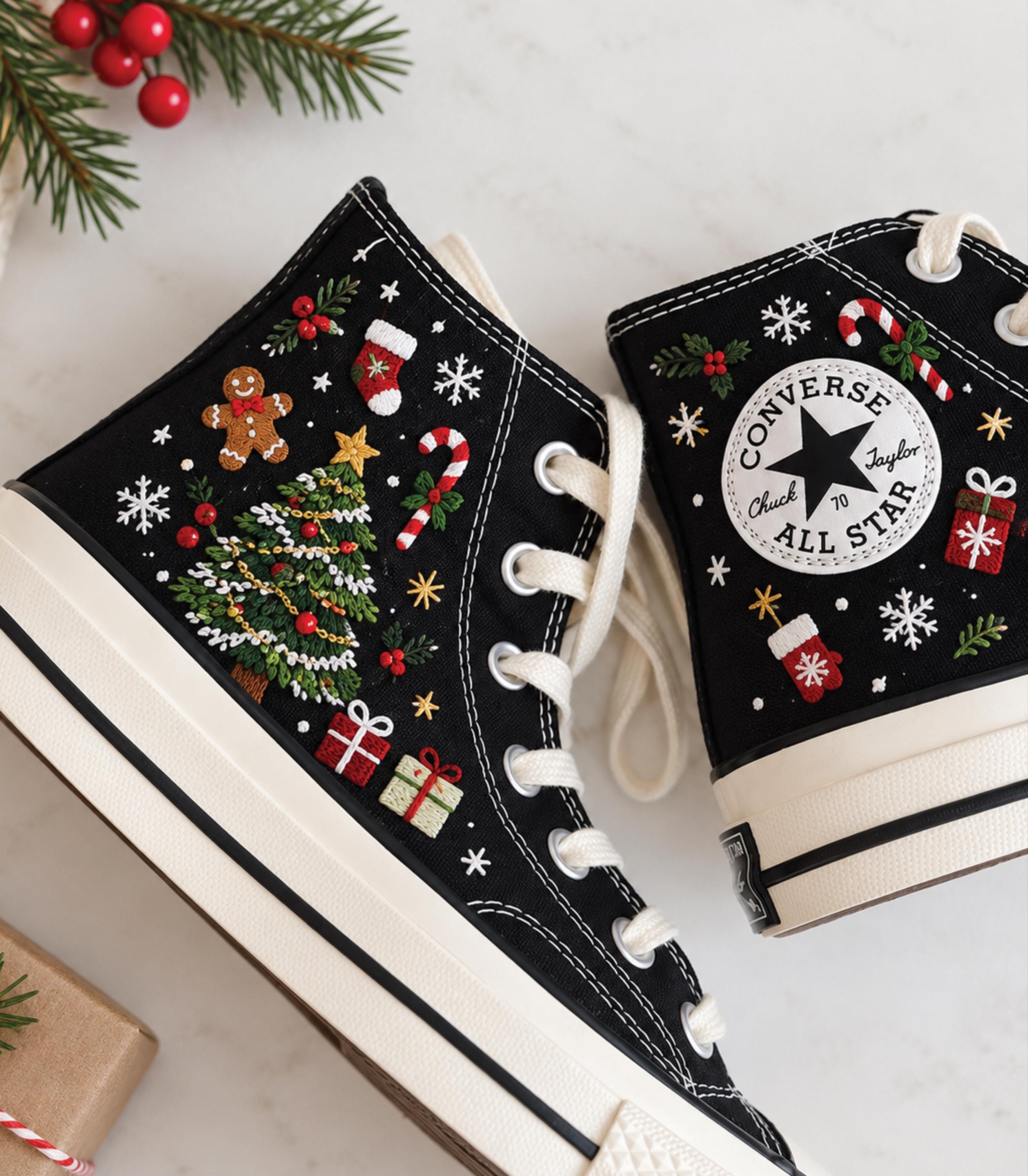 Converse Christmas - Etsy
