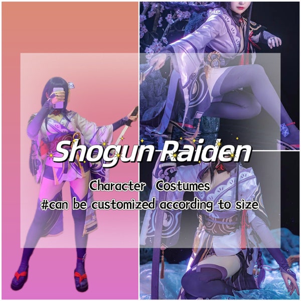 Shogun Raiden Genshin Impact Cosplay Costume ,Custom Size Genshin Impact Cosplay Comic Con Costume,Halloween,Free Shipping
