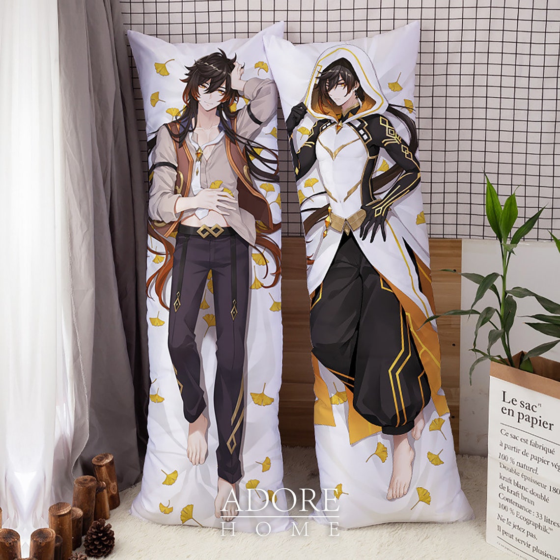 Genshin Impact-Zhongli-Dakimakura Anime Hugging Body Pillow | Etsy