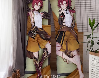 Genshin Impact-Shikanoin Heizou-Dakimakura Anime taie d'oreiller