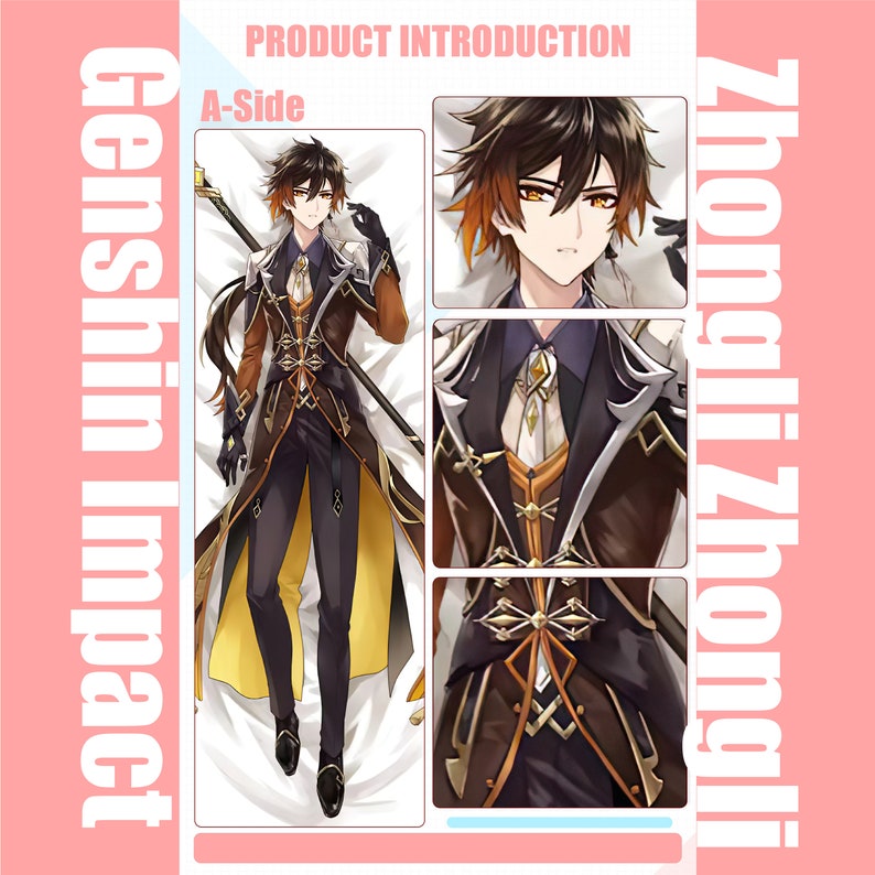 Genshin Impactzhonglidakimakura Anime Hugging Body Pillow Etsy