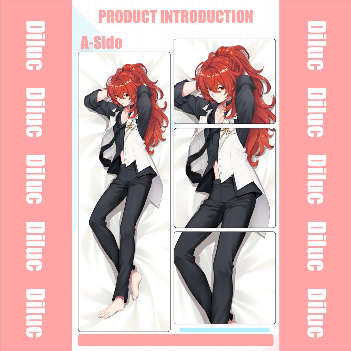 Genshin Impactdilucdakimakura Anime Hugging Body Pillow Etsy