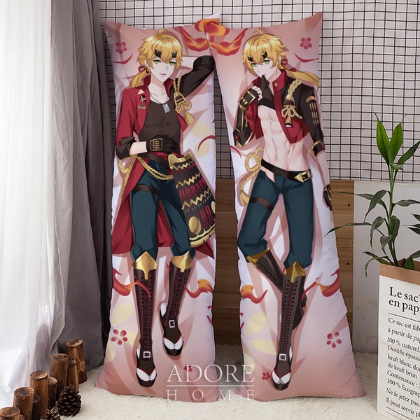 Genshin Impact-Thoma-Dakimakura Anime knuffelen lichaam kussensloop