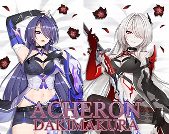 Honkai Star Rail-Acheron-Dakimakura Anime umarmt Körper Kissenbezug, Kissenbezug Geschenk