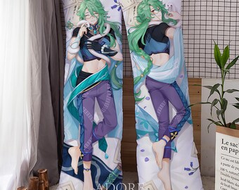 Genshin Impact-BaiZhu-Dakimakura Anime étreignant corps taie d'oreiller, taie d'oreiller cadeau