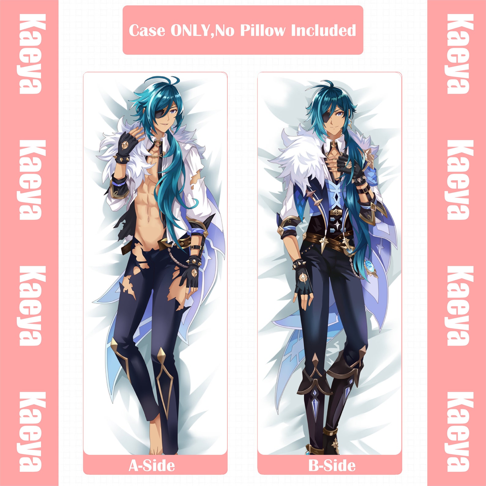Genshin Impact Kaeya Body Pillow Cover/kaeya Dakimakura Etsy Ireland