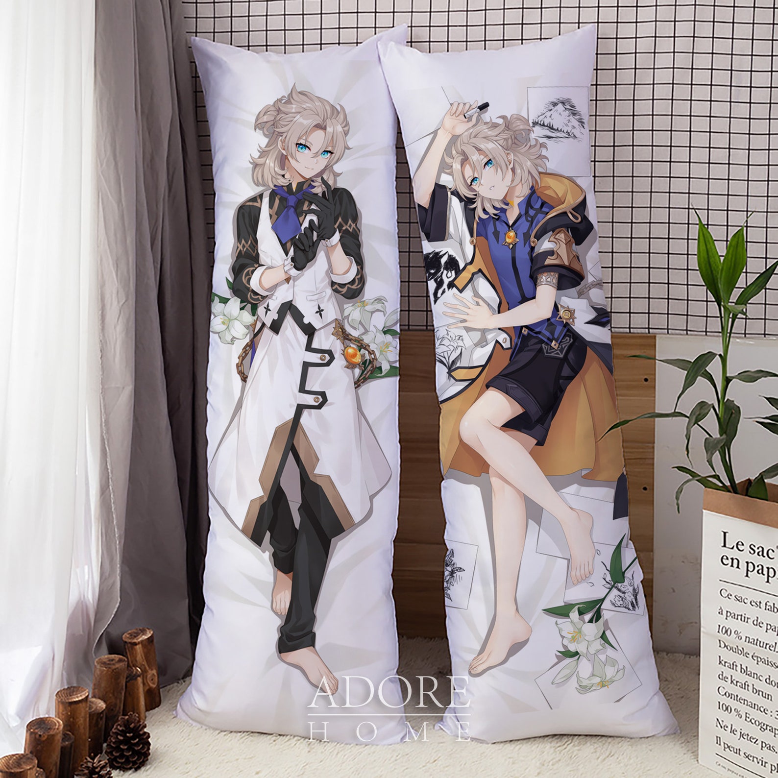 Genshin Impact-albedo-dakimakura Anime Hugging Body Pillow - Etsy