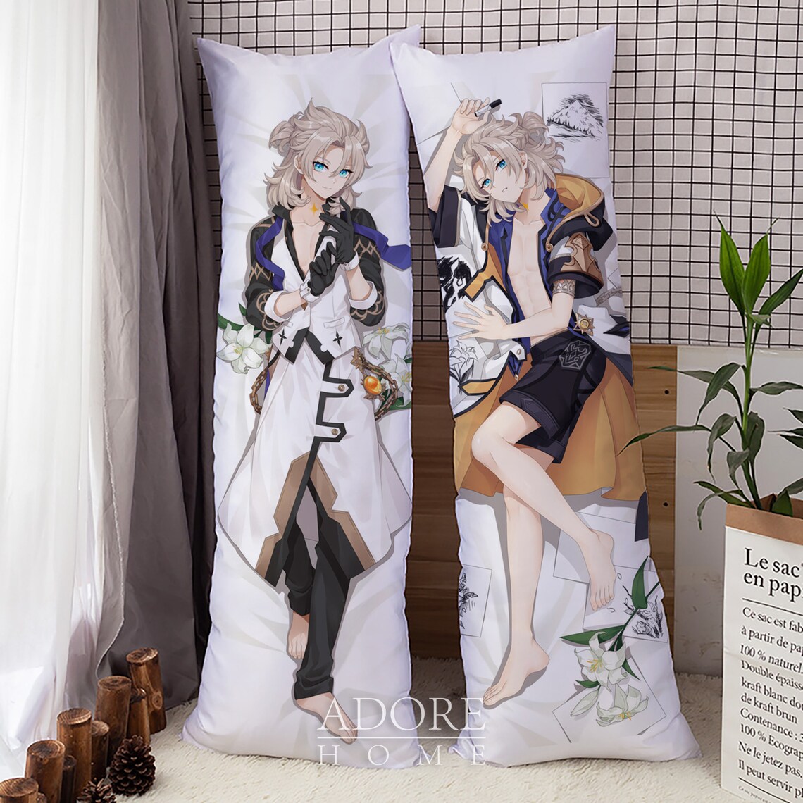 Genshin Impact-albedo-dakimakura Anime Hugging Body Pillow | Etsy