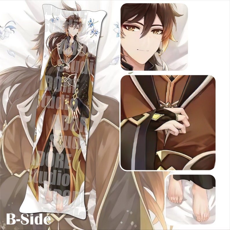 Genshin Impact-zhongli-dakimakura Anime Hugging Body Pillow - Etsy ...