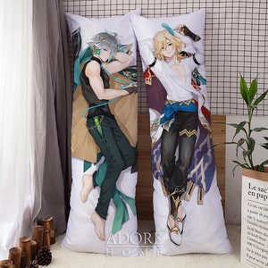 Genshin Impact-al Haitham & Kaveh-dakimakura Anime Hugging Body Pillow ...