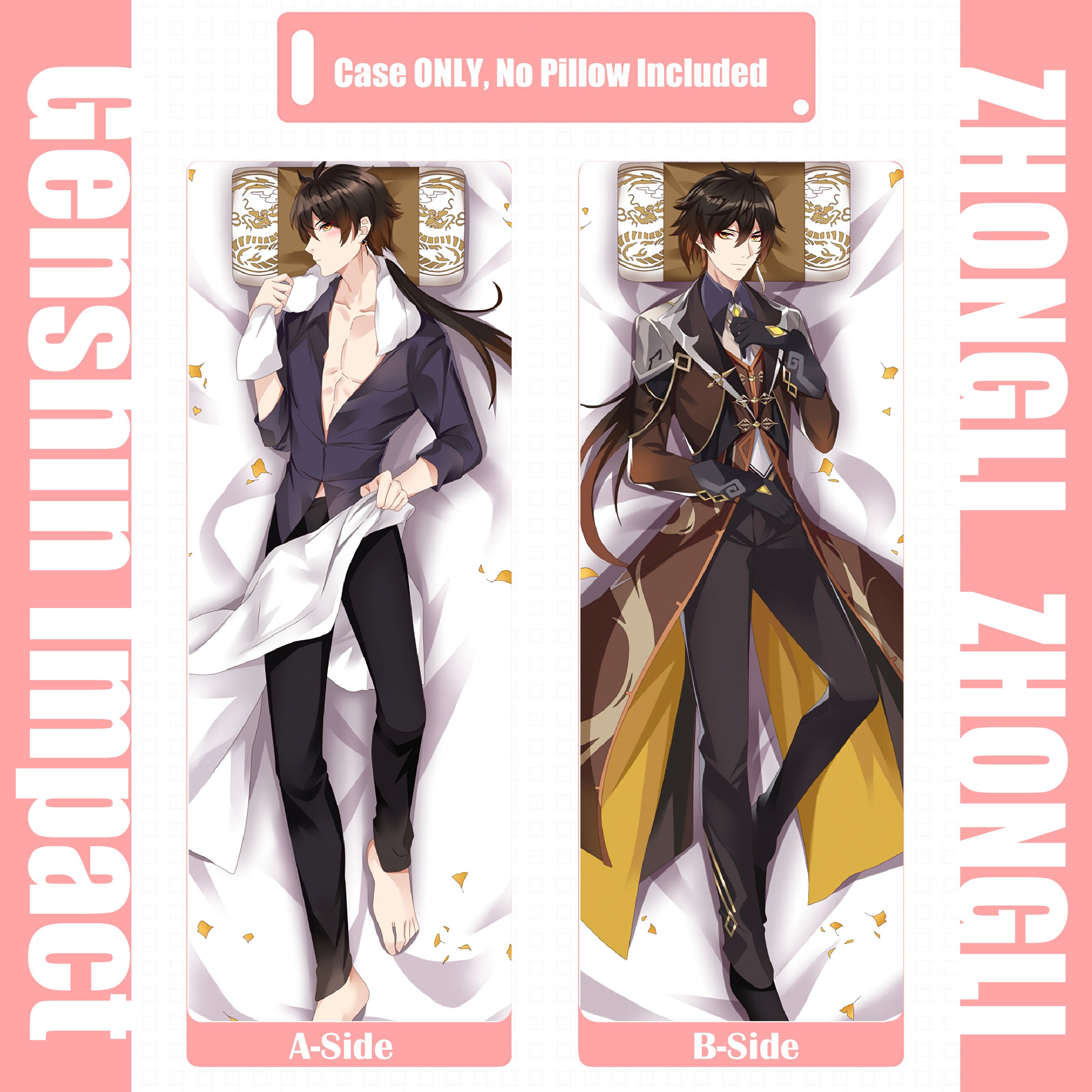 Genshin Impacthotzhongli-dakimakura Anime Hugging Body - Etsy UK