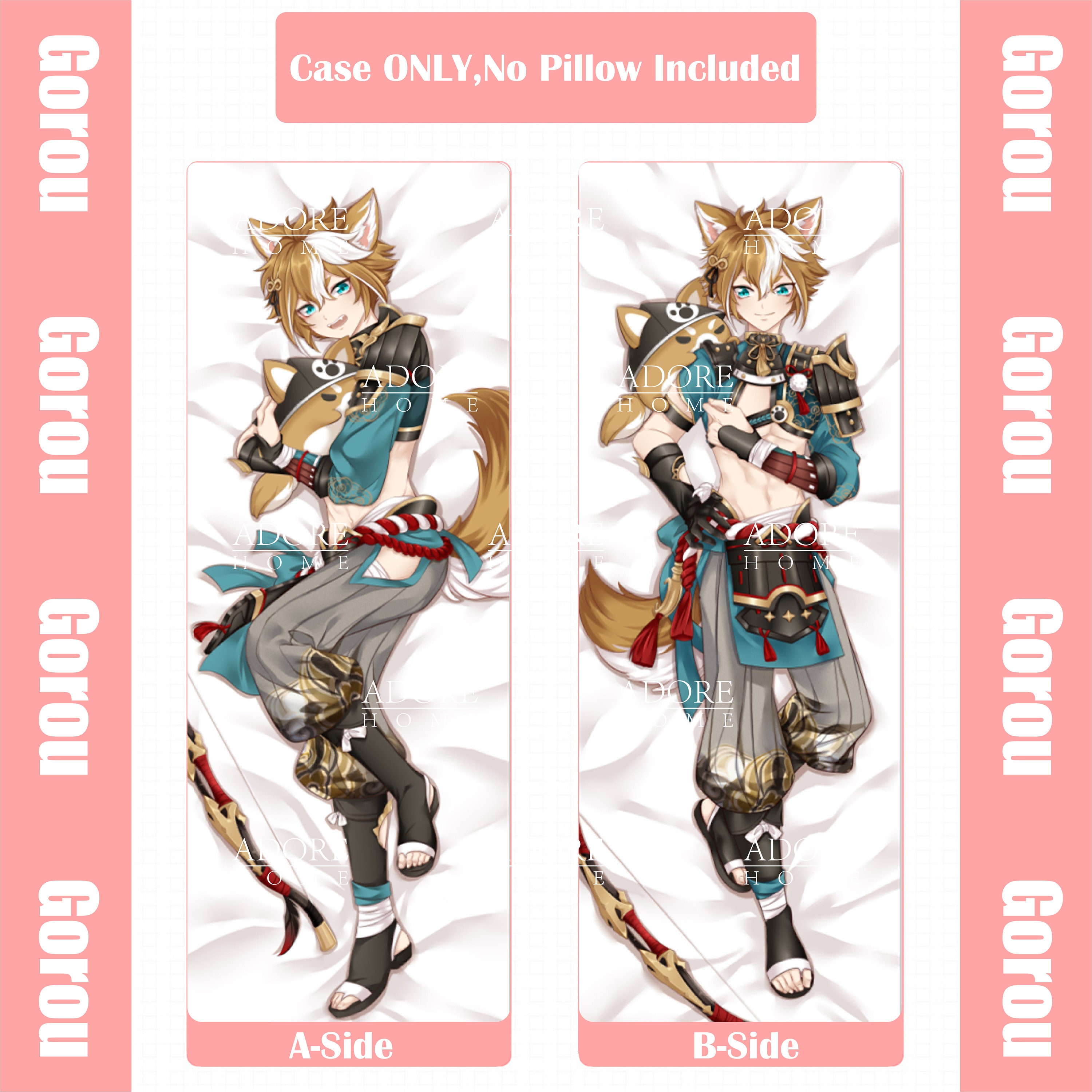 Genshin Impact-gorou-dakimakura Anime Hugging Body Pillow | Etsy New ...