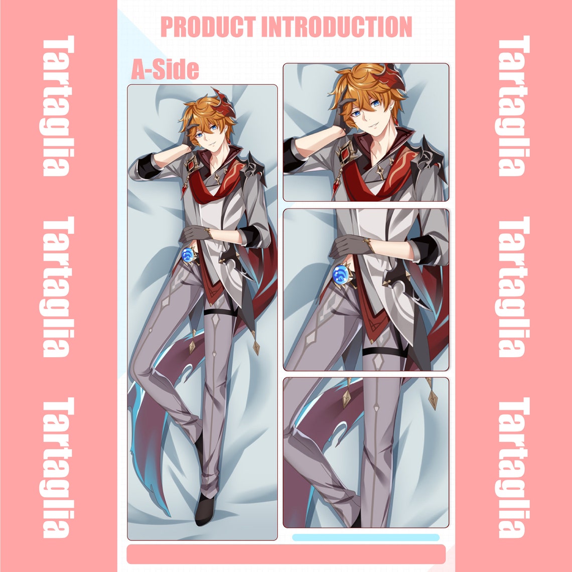 Genshin Impacthottartaglia-dakimakura Anime - Etsy