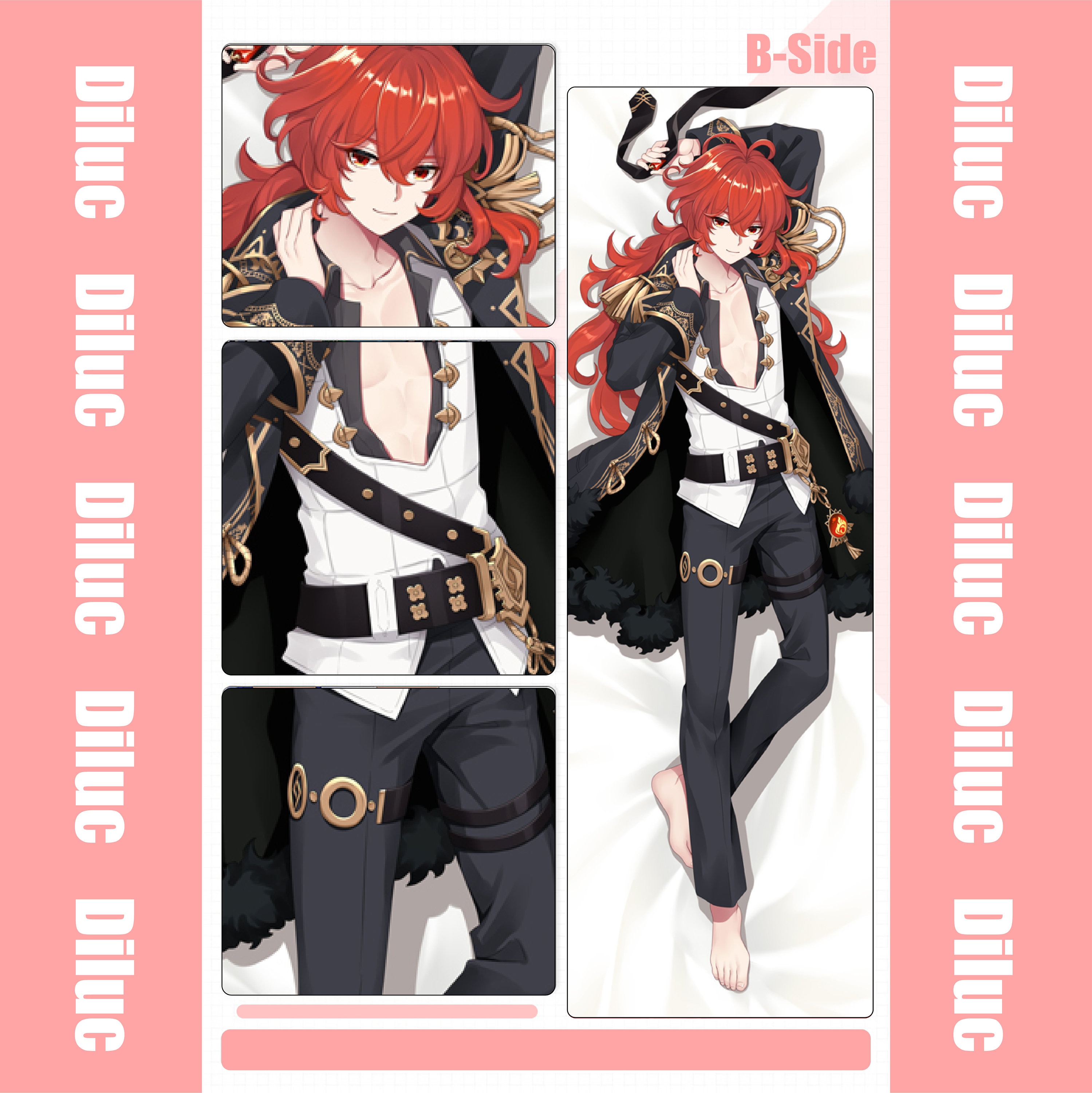 Genshin Impactdilucdakimakura Anime Hugging Body Pillow Etsy UK