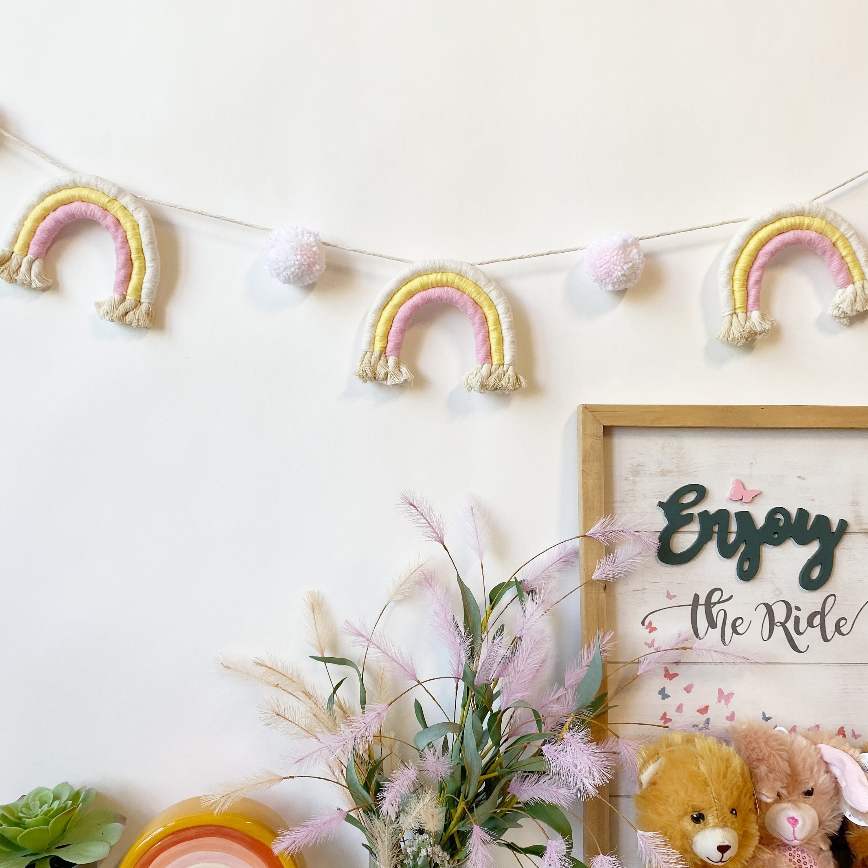 Rainbow Garland Rainbow Garland Nursery Rainbow Garland Etsy UK