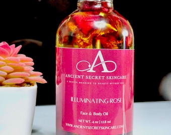 Illuminating Rose Face & Body Oil With Rose Petals