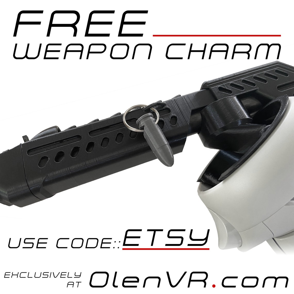 Custom Olen VR Gun Stock Weapon Charm Accessories for Oculus Etsy