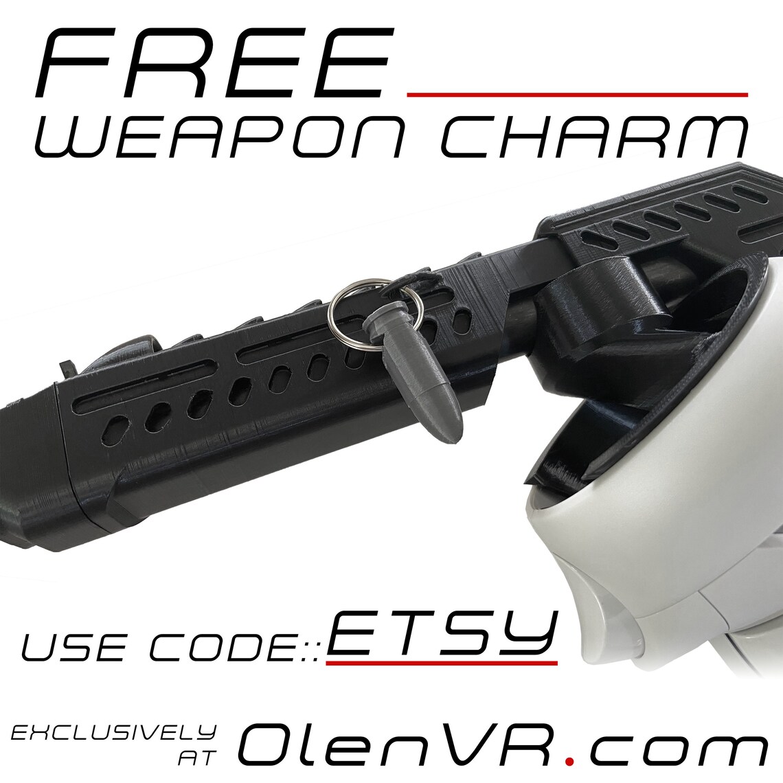 Olen VR Gun Accessory Virtual Reality Gunstock Compatible with Etsy