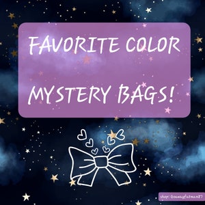 Favorite color mystery box/ mystery bags/cute/ trending