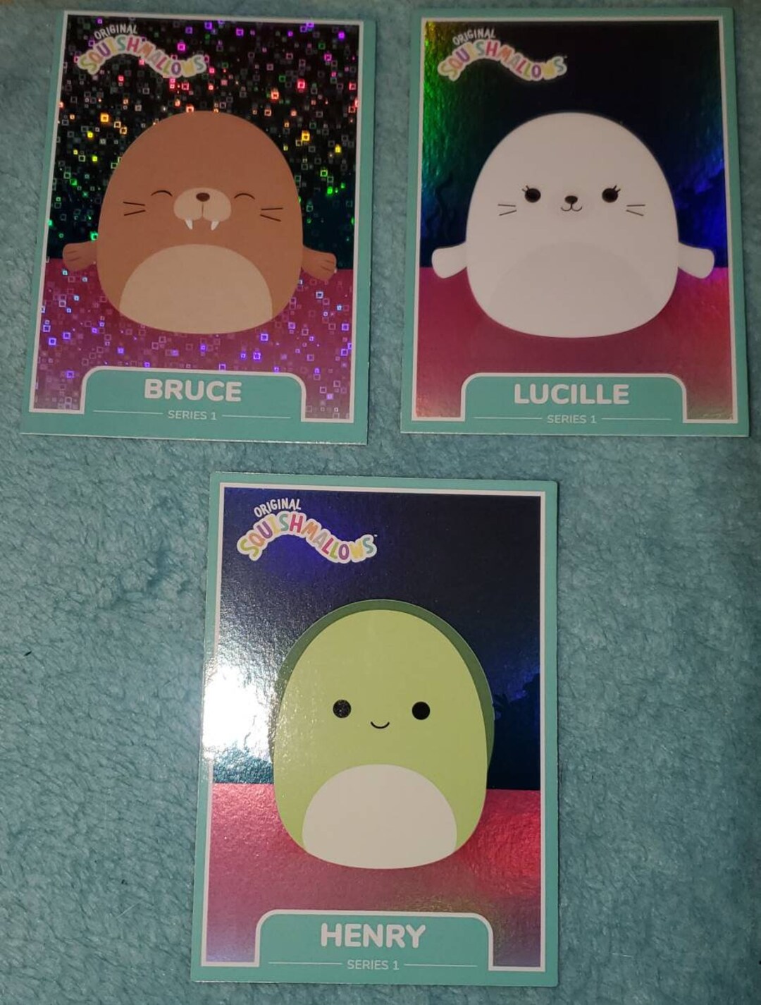 Squishmallow Trading Cards Lot 8 holographic Sealife Squad Etsy