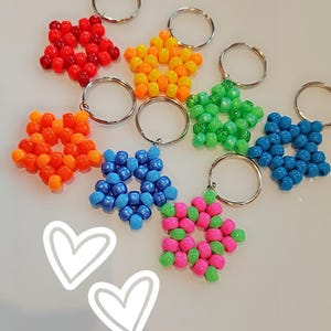 kandi star keychains