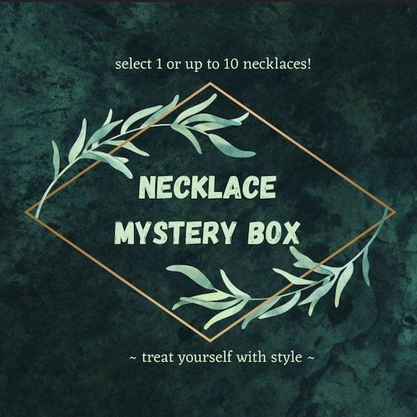 Necklace mystery box / surprise pack / mystery pack/ various styles and colors / mystery bags