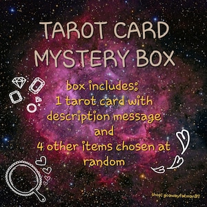 tarot card mystery box/ universe messages/ mystery bag