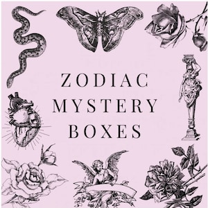 Zodiac mystery boxes/ Mystery Bags/Metaphysical/Crystals/Constellations/Horoscope