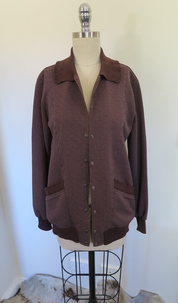 Vintage Brown Knit Jacket