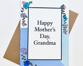 Heartfelt Mother's Day Card for Grandma, Handmade Card for Grandmother, Mother's Day Paper Love, Sweet & Sentimental Greetings