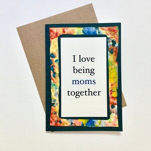 Two Moms LGBTQ Mother's Day Greeting Card, Handmade Mother's Day Card, Lesbian Mother's Day Card, Best Mother's Day Card, Gay Mother's Day