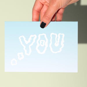 Denk aan je handgemaakte wenskaart | Handgeschilderde kaart | Vriendschapskaart | Ondersteuningskaart | Liefdeskaart | Aquarel wenskaart