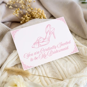 Cartão de proposta vintage para madrinha de casamento, você está cordialmente convidada para ser minha madrinha, estética de casamento real, convite elegante para festa de casamento