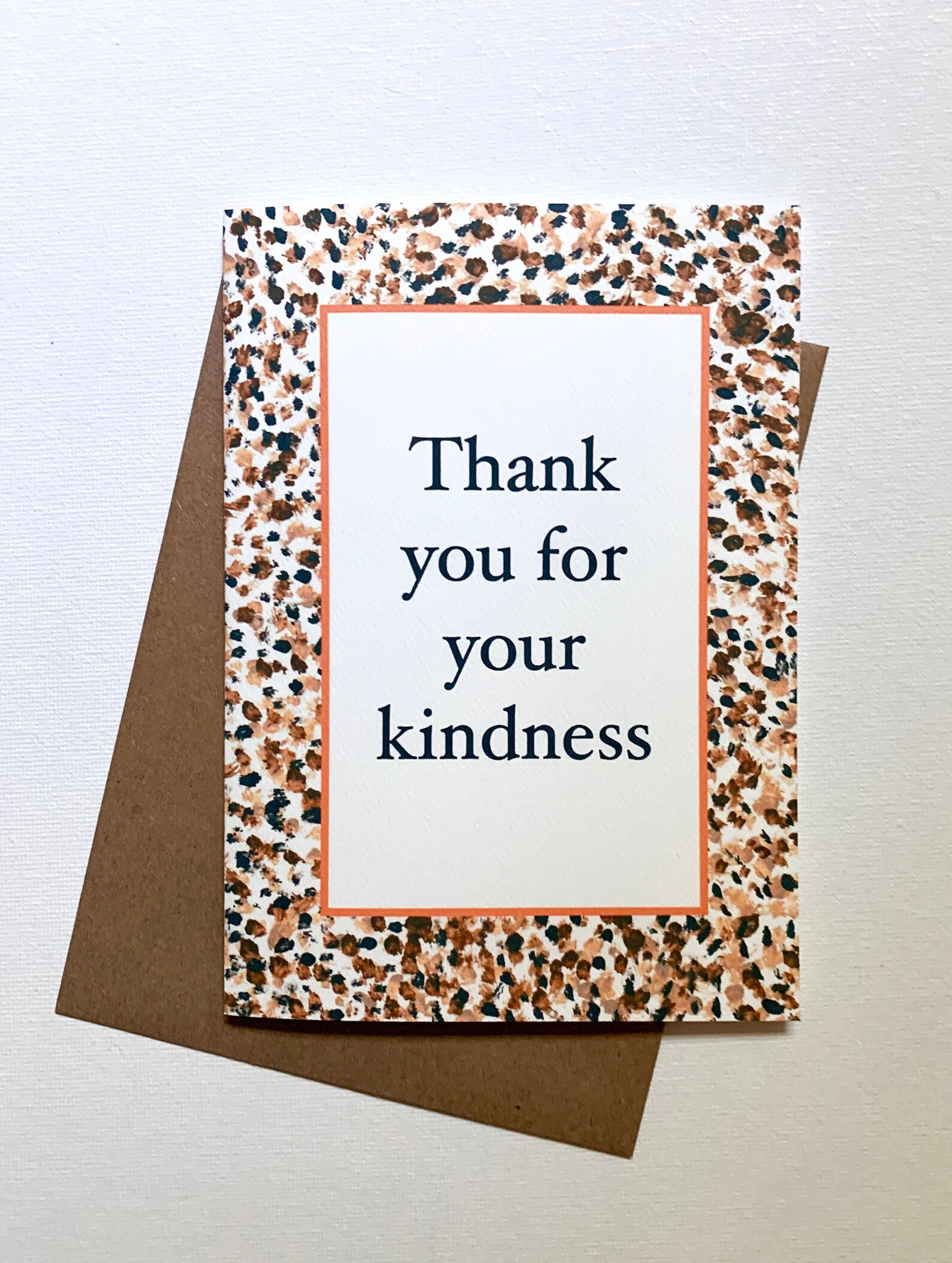 Thank You For Your Kindness Greeting Card Etsy