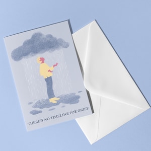 Sympathy Greeting Card, Grief and Loss Card, Grief Affirmation Card, Condolences Gift, Bereavement Card, Loss Loved One Grief Card