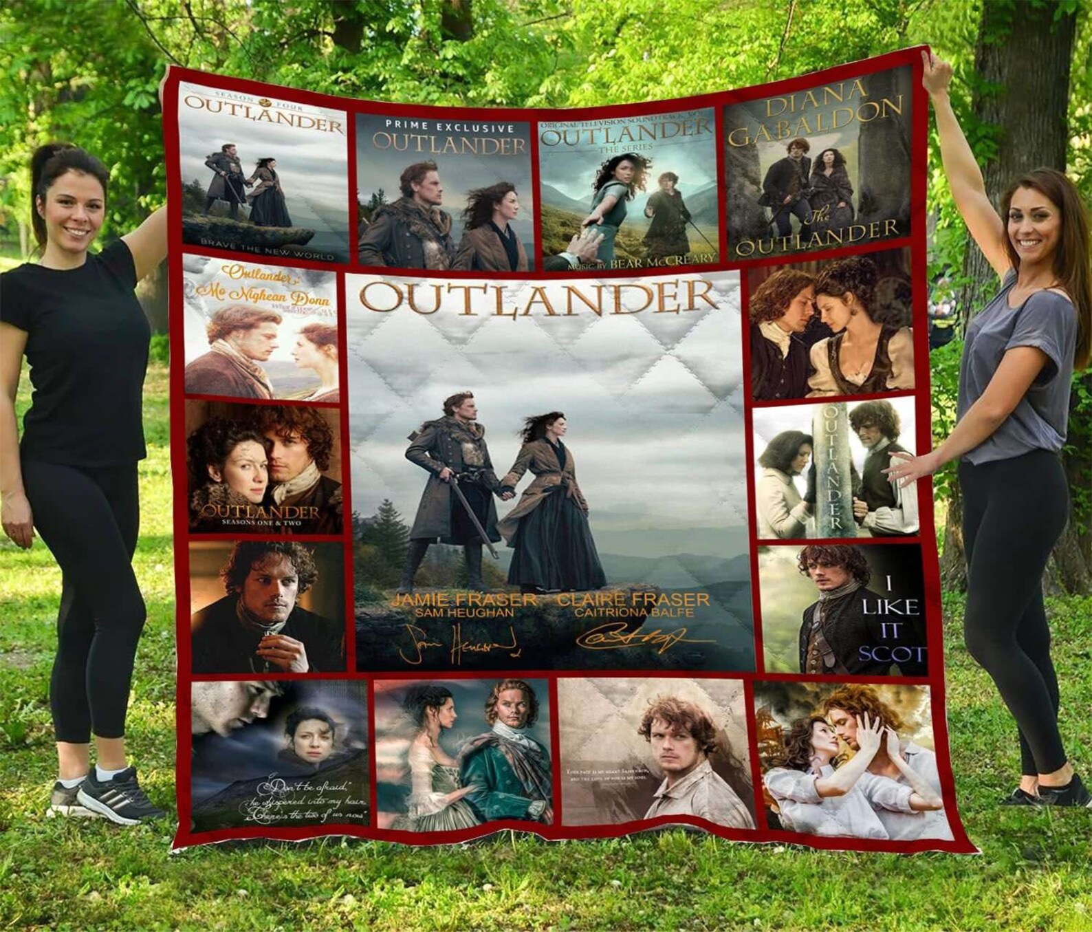 Outlander Quilt Blanket Full Size For Fan Gift For Family Etsy