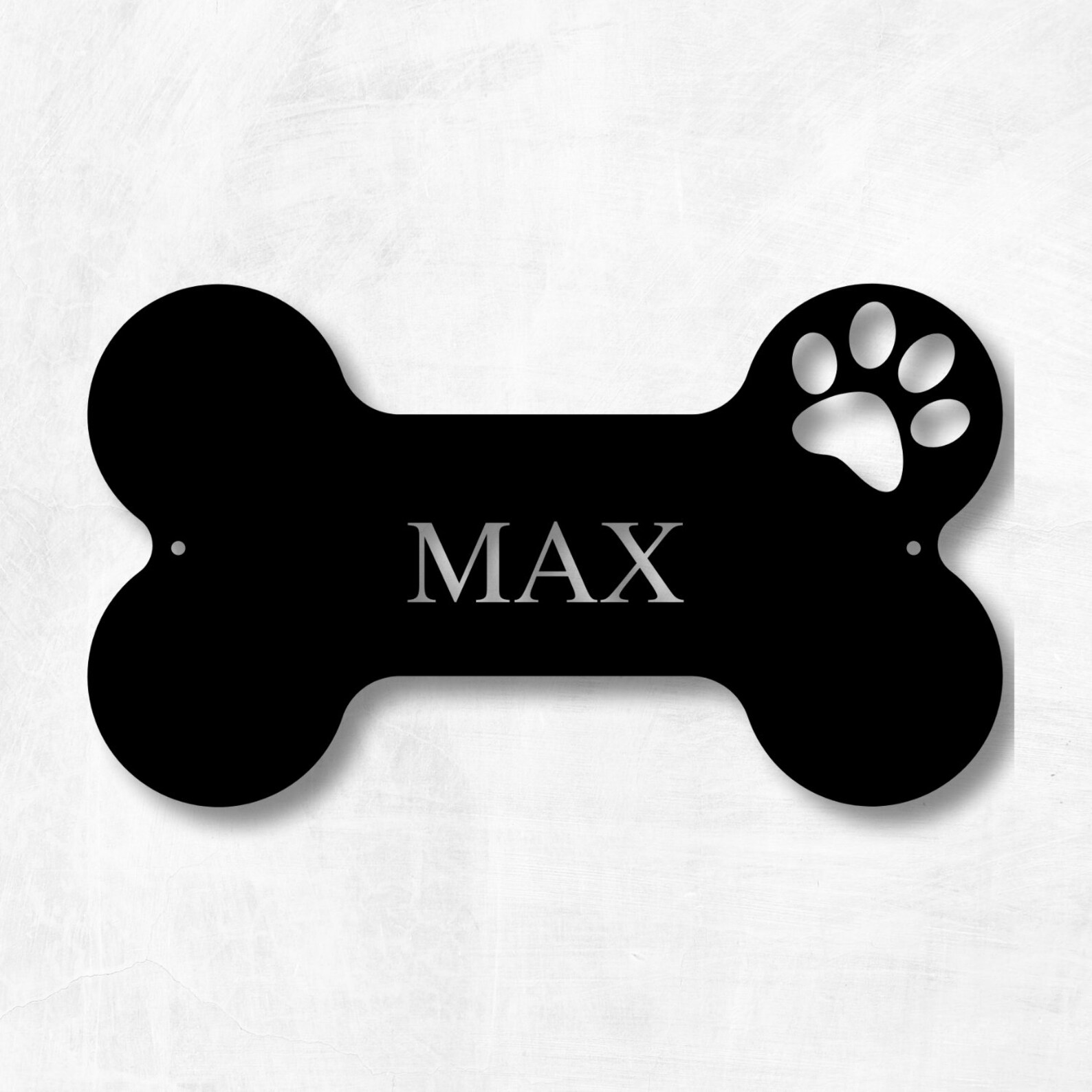 Custom Metal Dog Name Sign Dog House Sign Personalized Dog Etsy