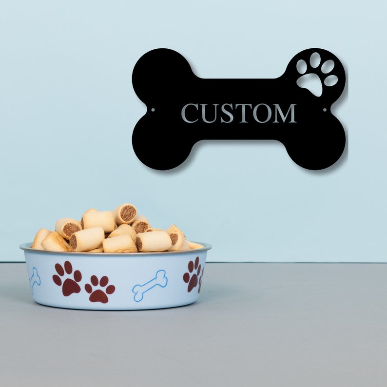 Custom Metal Dog Name Sign Dog House Sign Personalized Dog Etsy