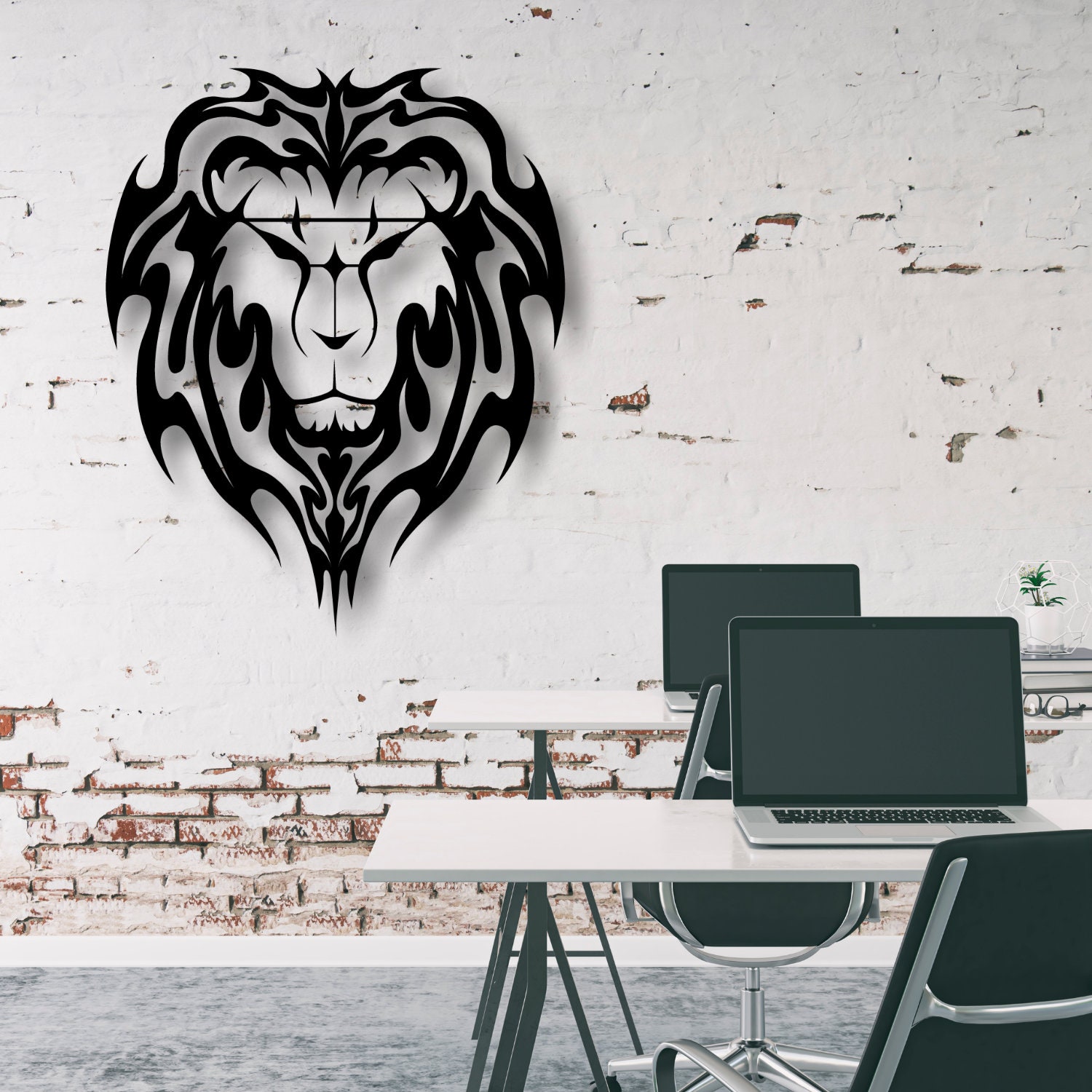 Lion Metal Wall Art Lion Wall Decor Animal Decor Metal Wall Etsy