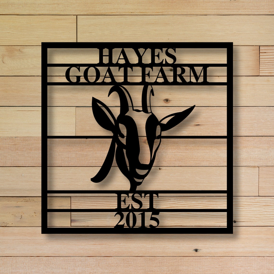 Goat Farm Sign Custom Name Metal Goat Sign Goat Farm Etsy