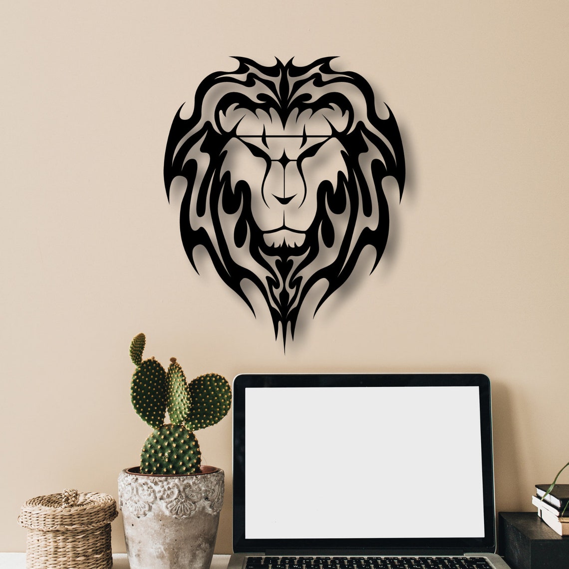 Lion Metal Wall Art Lion Wall Decor Animal Decor Metal Wall Etsy