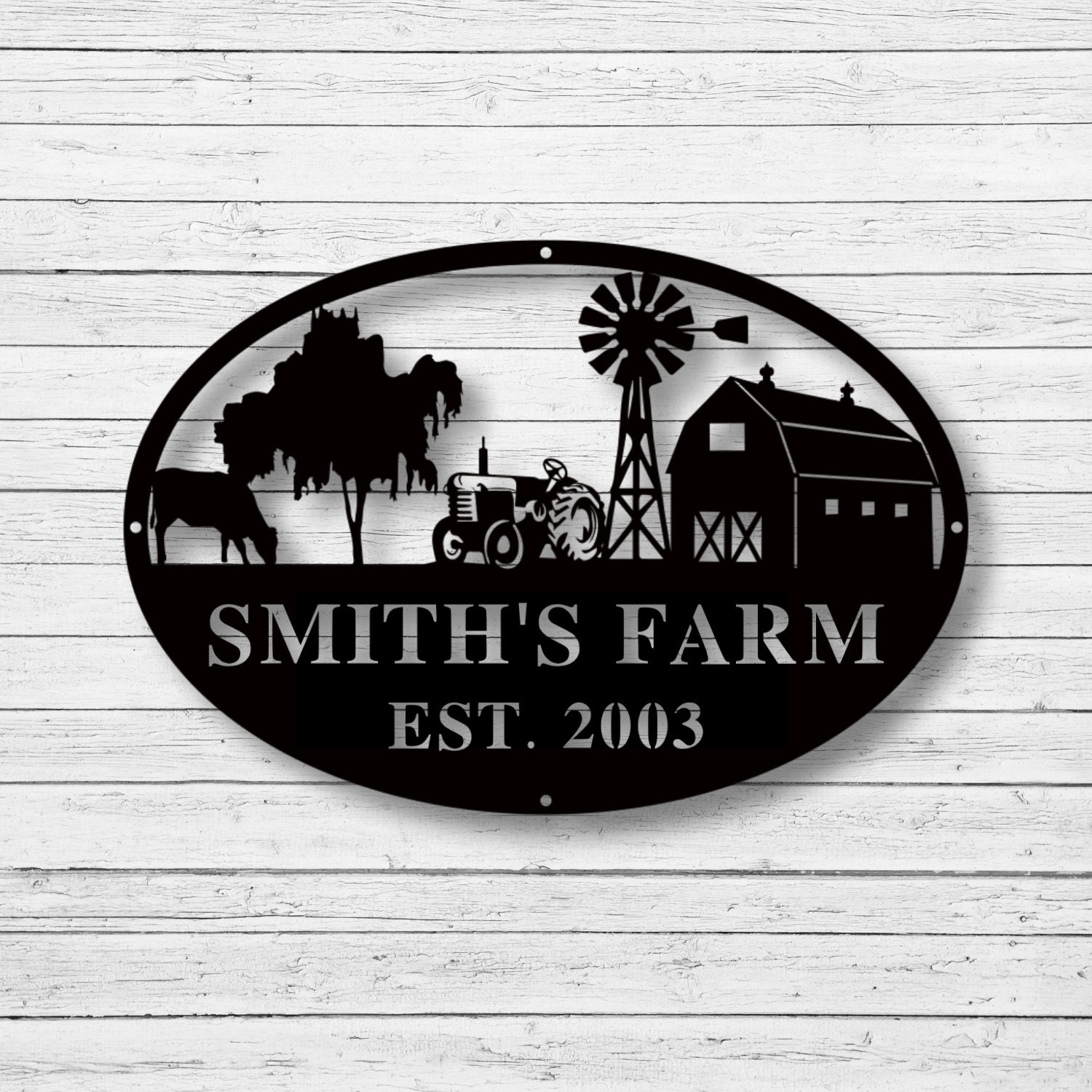 Custom Metal Farm Sign Metal Farm Sign Metal Wall Art Etsy