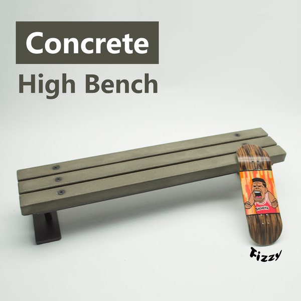 Fingerboard Ramp： Concrete High Bench