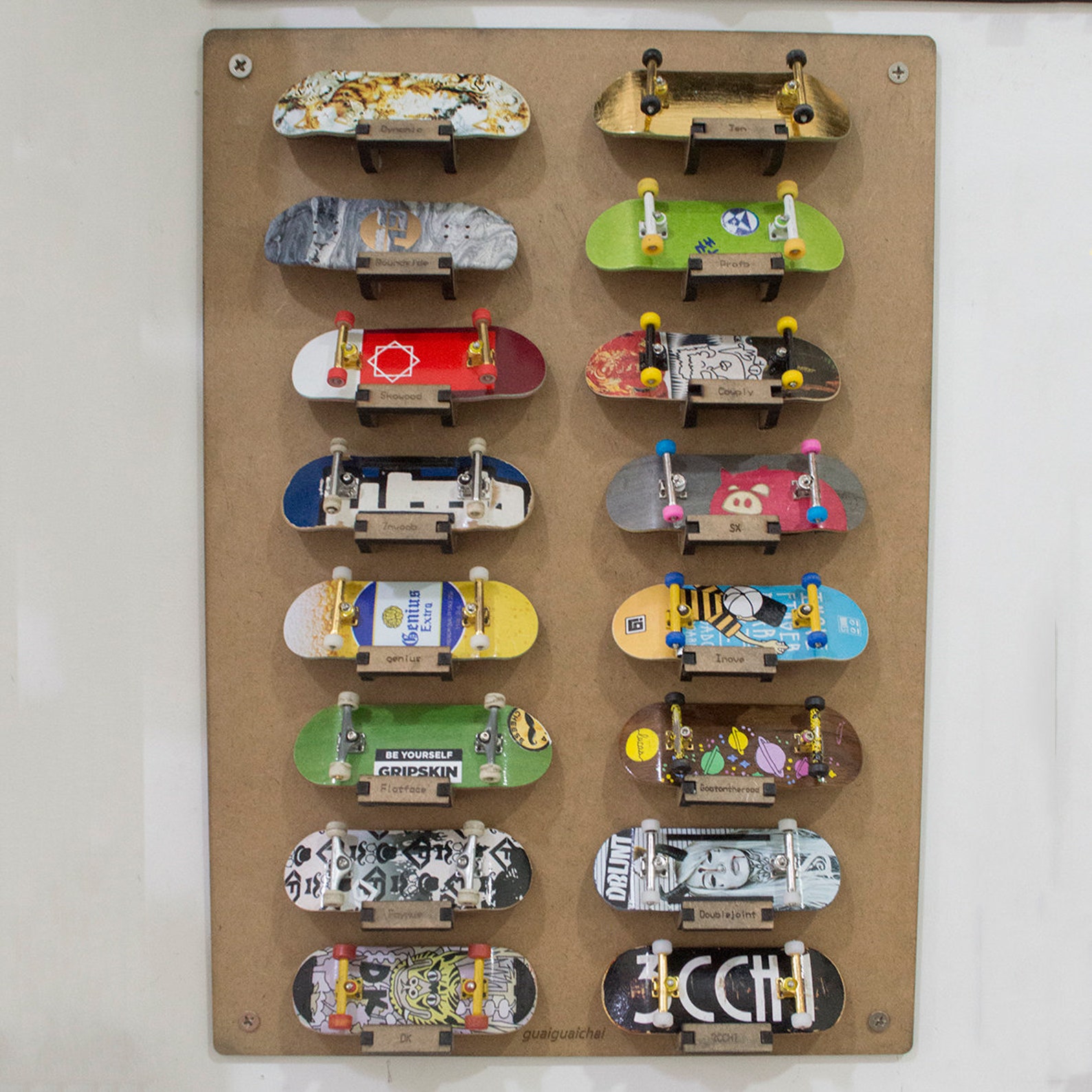 Fingerboard Display Rack Size Chart Fingerboard Display - Etsy